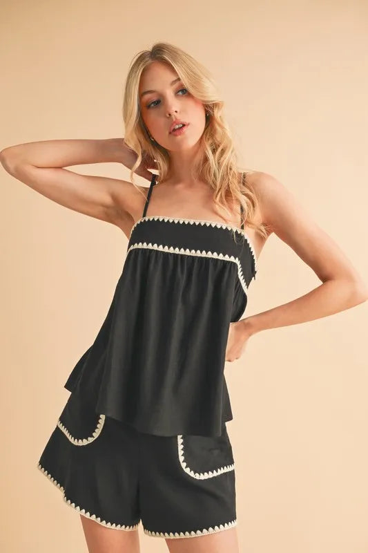 Bali rickrack trim cami.