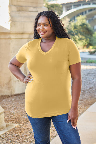 Bamboo V-Neck Short Sleeve T-Shirt