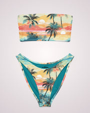 Bandeau Bikini - Tropical Beach V