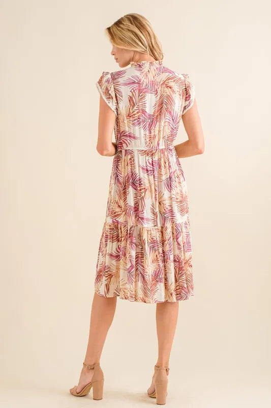 Mable Floral Crop Top and Skirt Set.