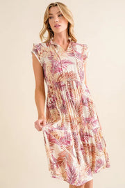 And The Why Boho Printed Tiered Dress.