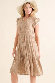 And The Why Boho Printed Tiered Maxi Dress.