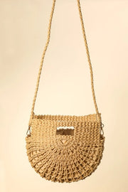 Braided Semi Circle Tote Bag