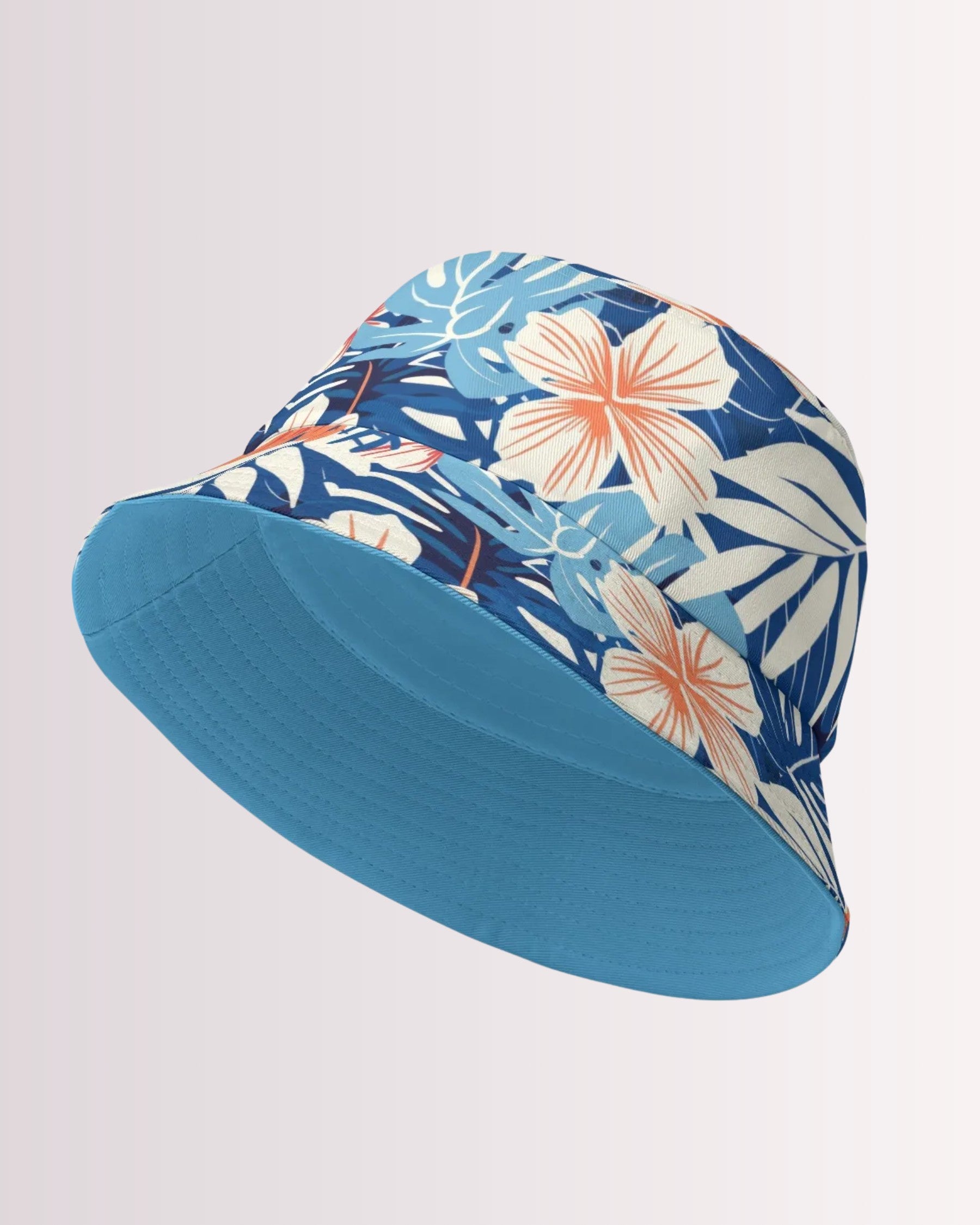 Reversible Bucket Hat - Blue Tropoical II