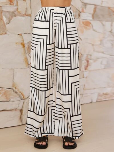 Button Down Half Sleeve Top and Pants Set.