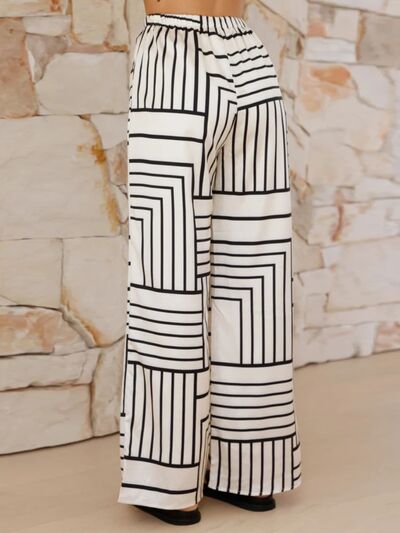 Button Down Half Sleeve Top and Pants Set.