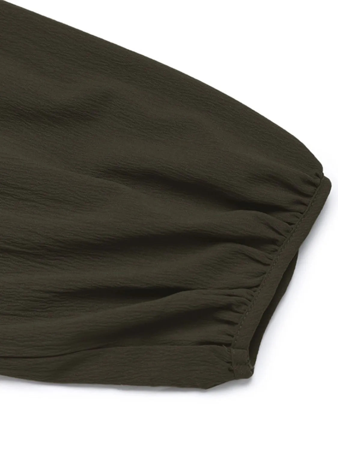 Button Front Balloon Sleeve Dress.