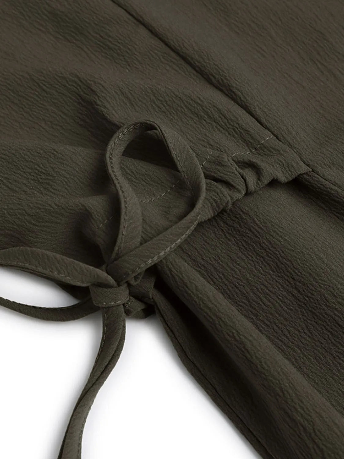 Button Front Balloon Sleeve Dress.