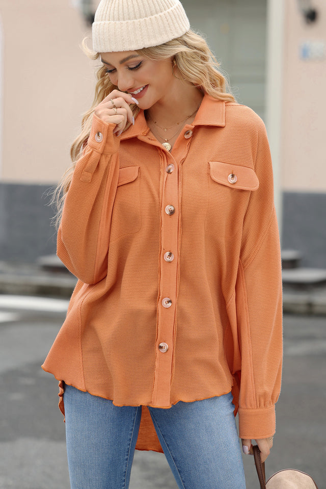 Button up long sleeve shirt.