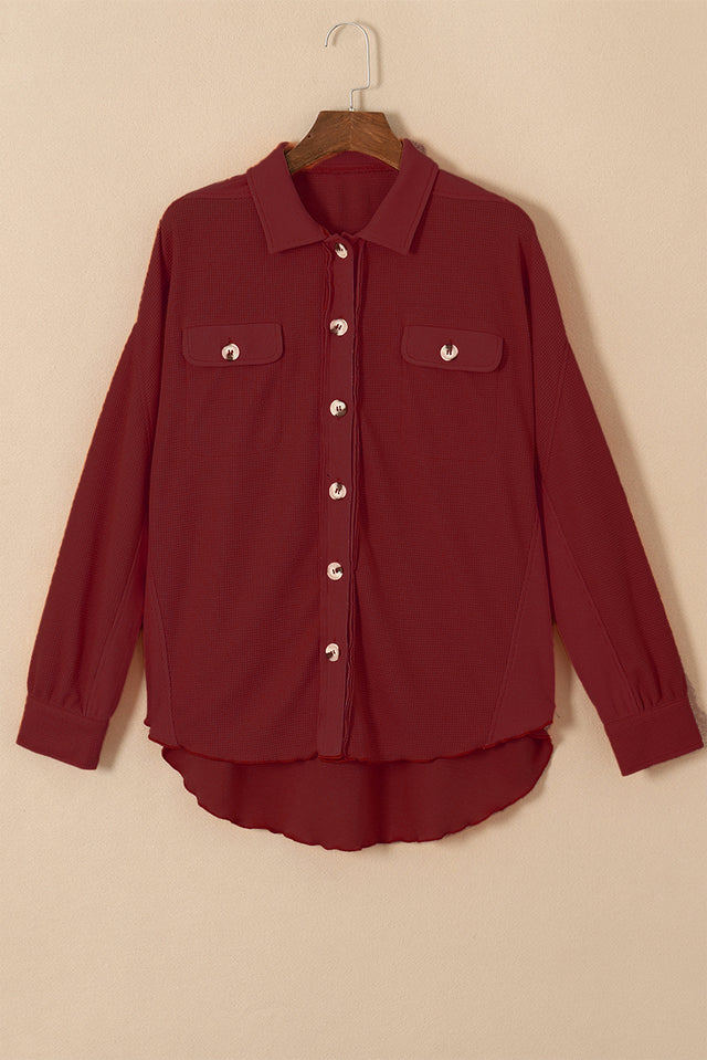 Button up long sleeve shirt.