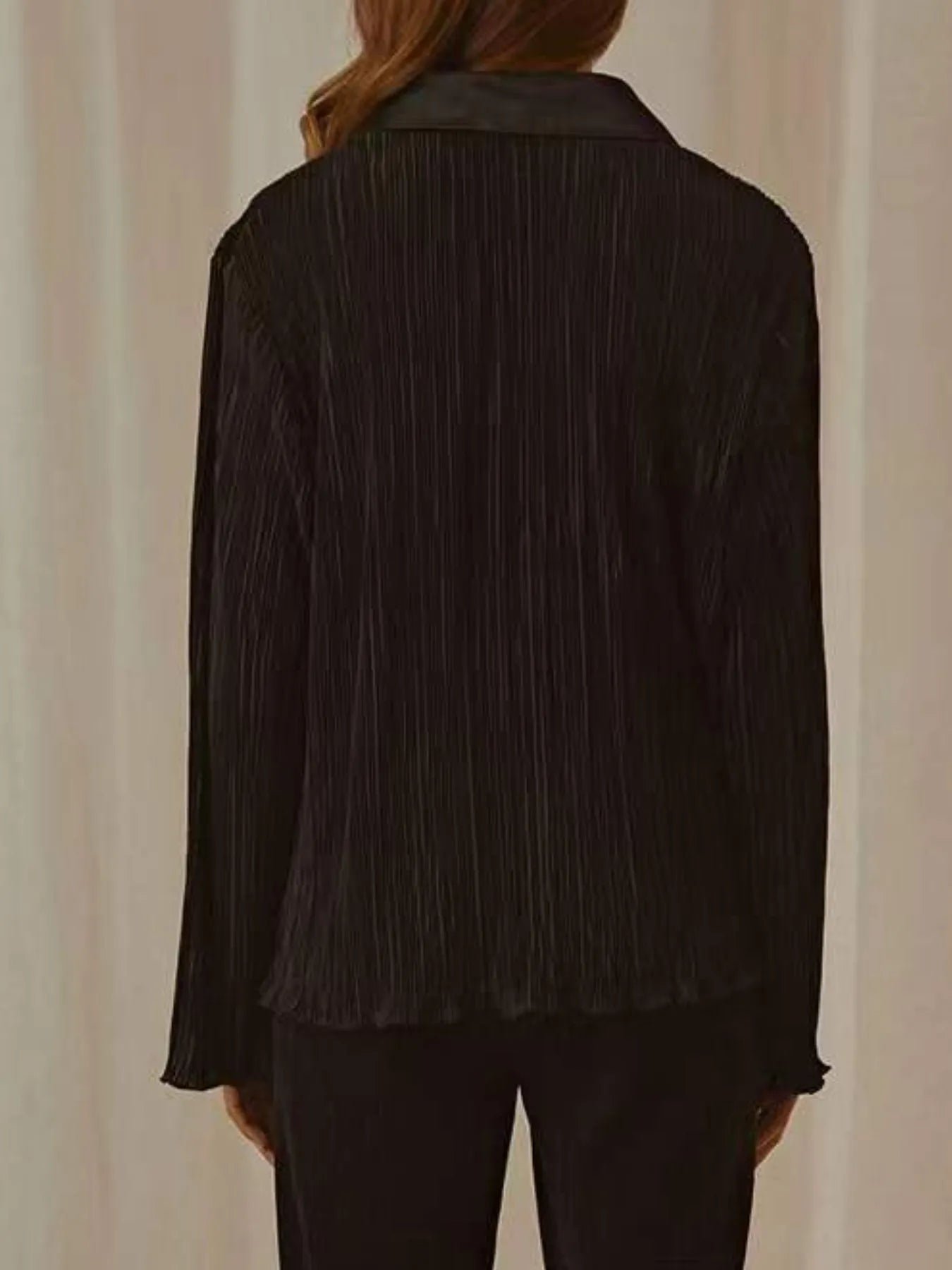 Button Up Long Sleeve Top and Pants Set.