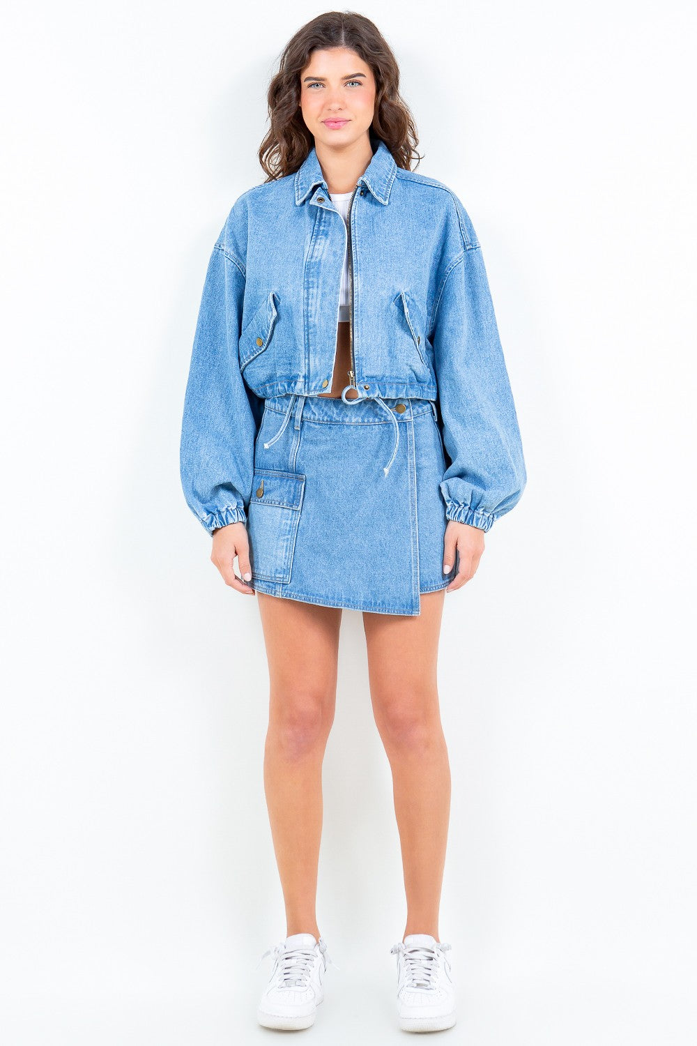 American Bazi Cargo Pocket Denim Skort.