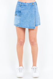 American Bazi Cargo Pocket Denim Skort.