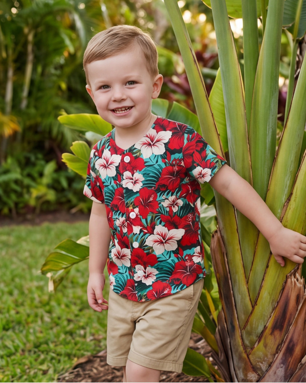 Childs Button Jersey - Aloha Vibes