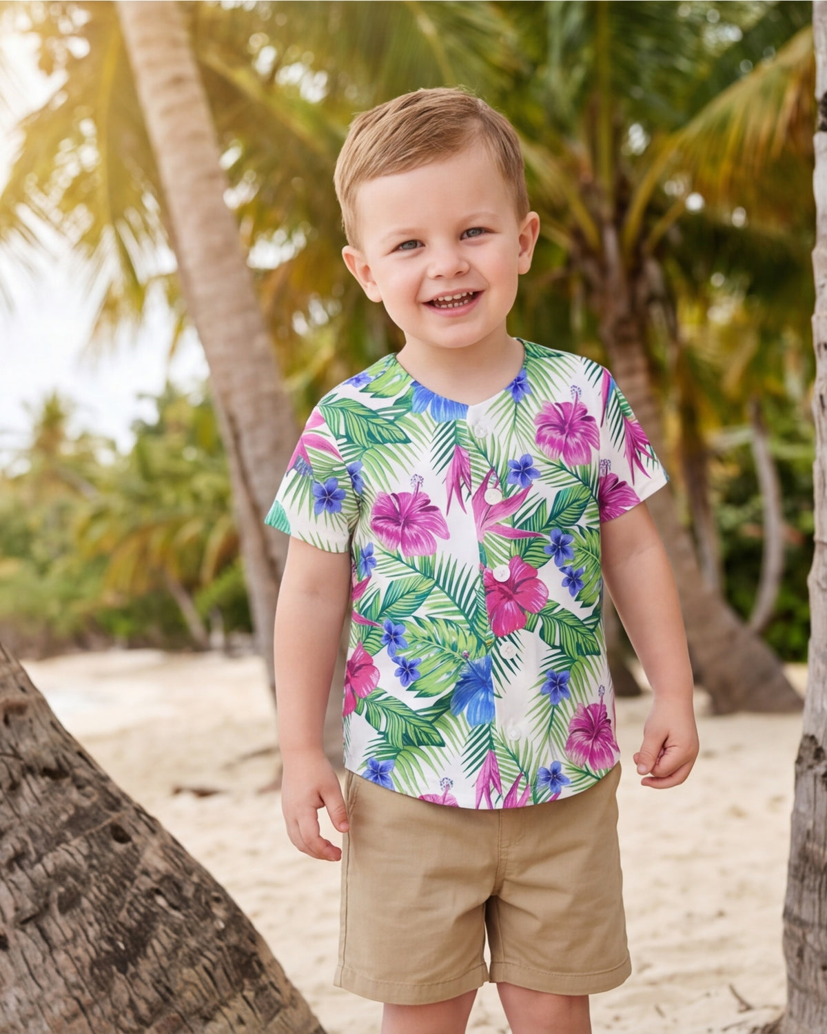 Childs Button Jersey - Costa Playa