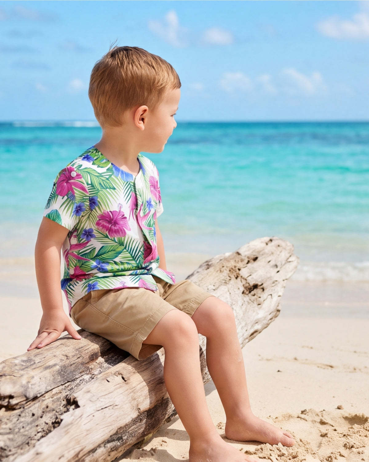 Childs Button Jersey - Costa Playa