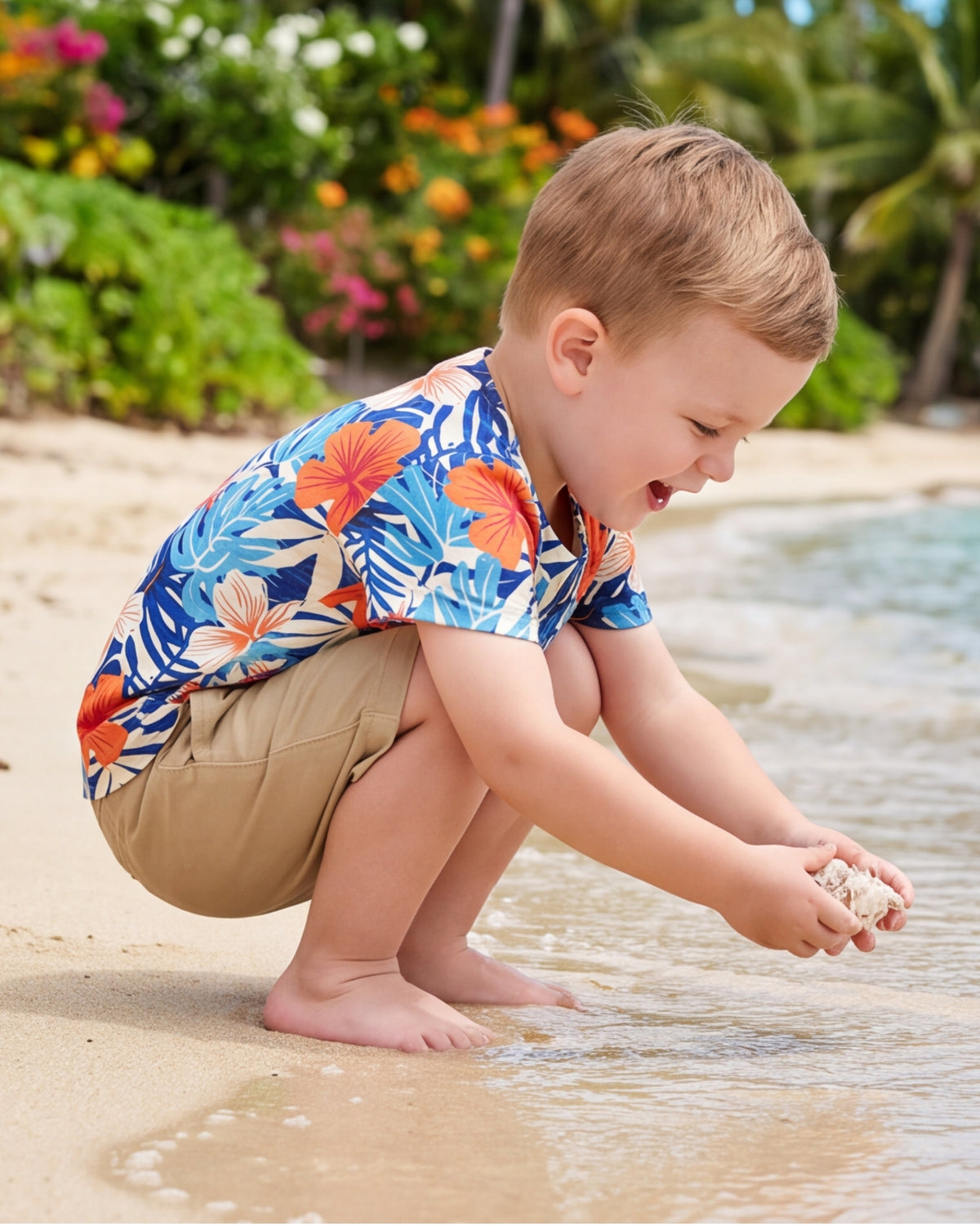 Childs Button Jersey - Island Oasis