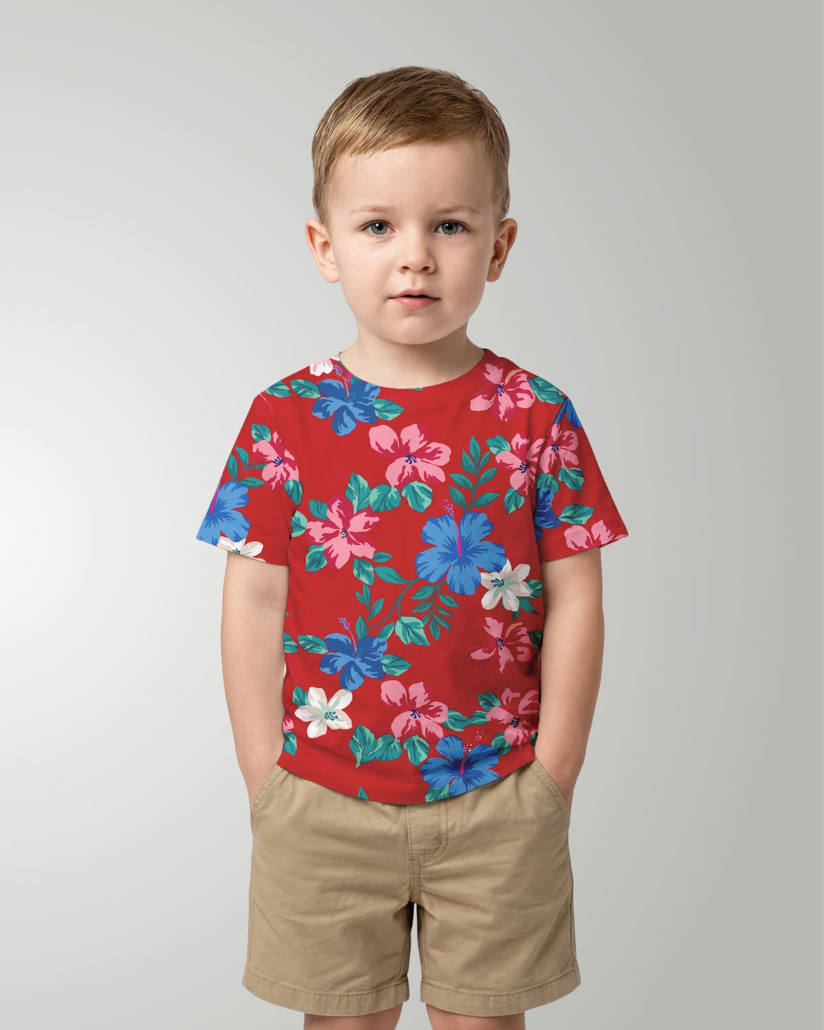 Childs Hawaiian Tee - Island Florals