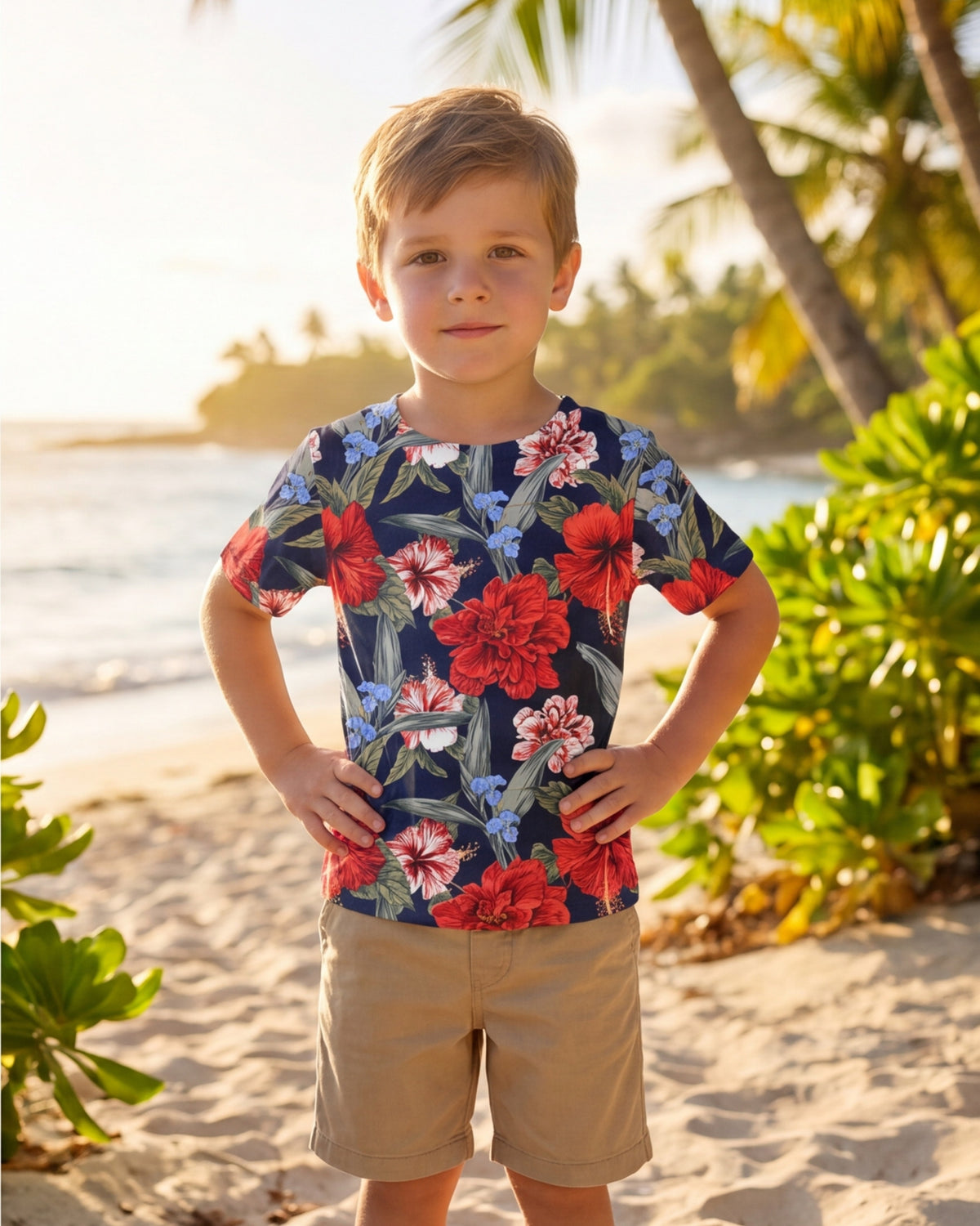 Childs Hawaiian Tee - Luau Serenade