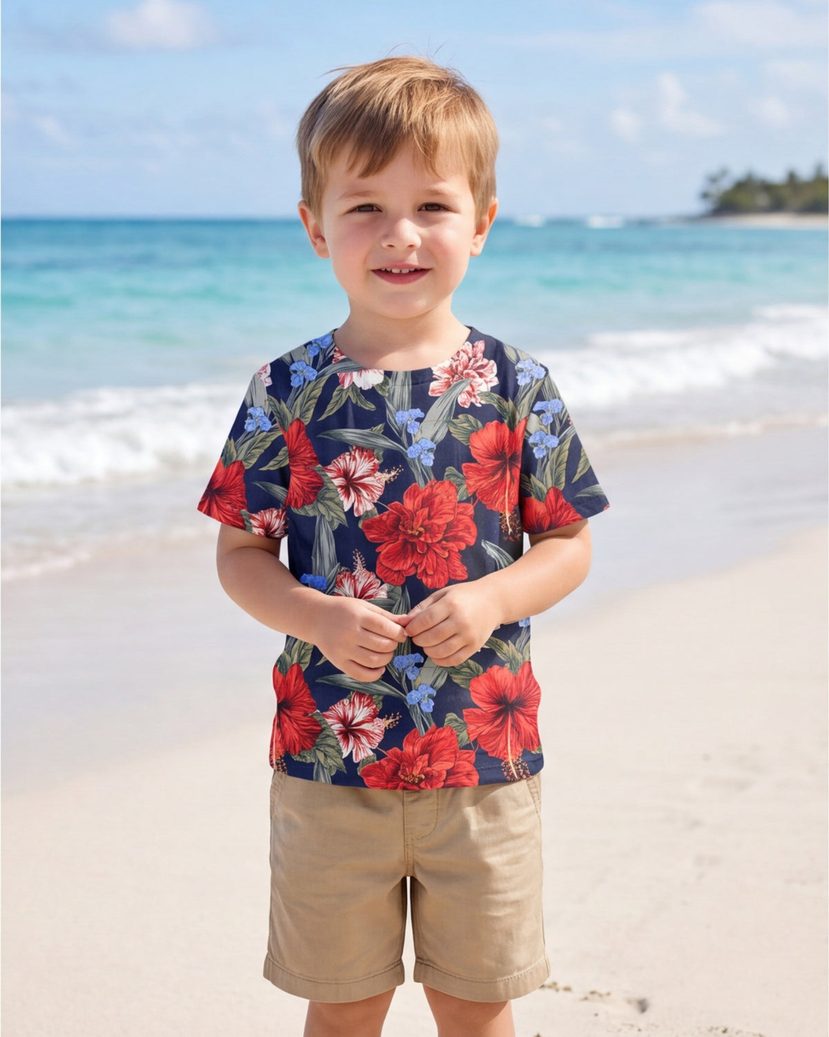 Childs Hawaiian Tee - Luau Serenade