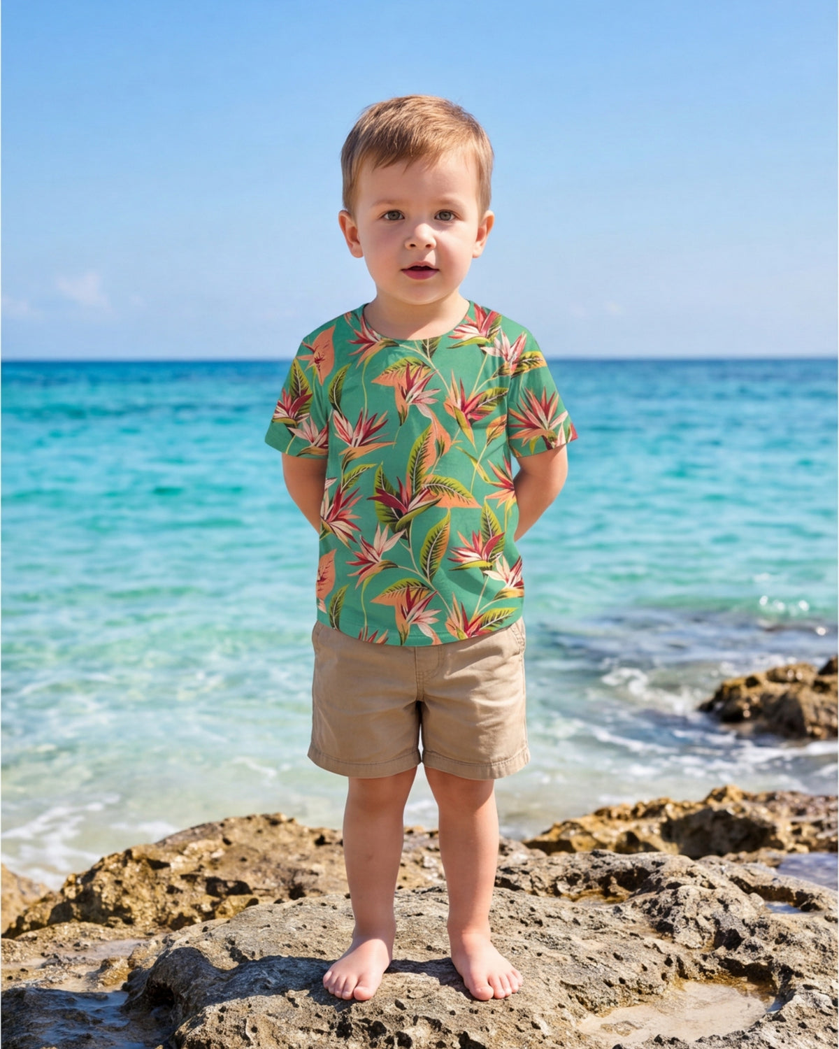 Childs Hawaiian Tee - Tropical Melody