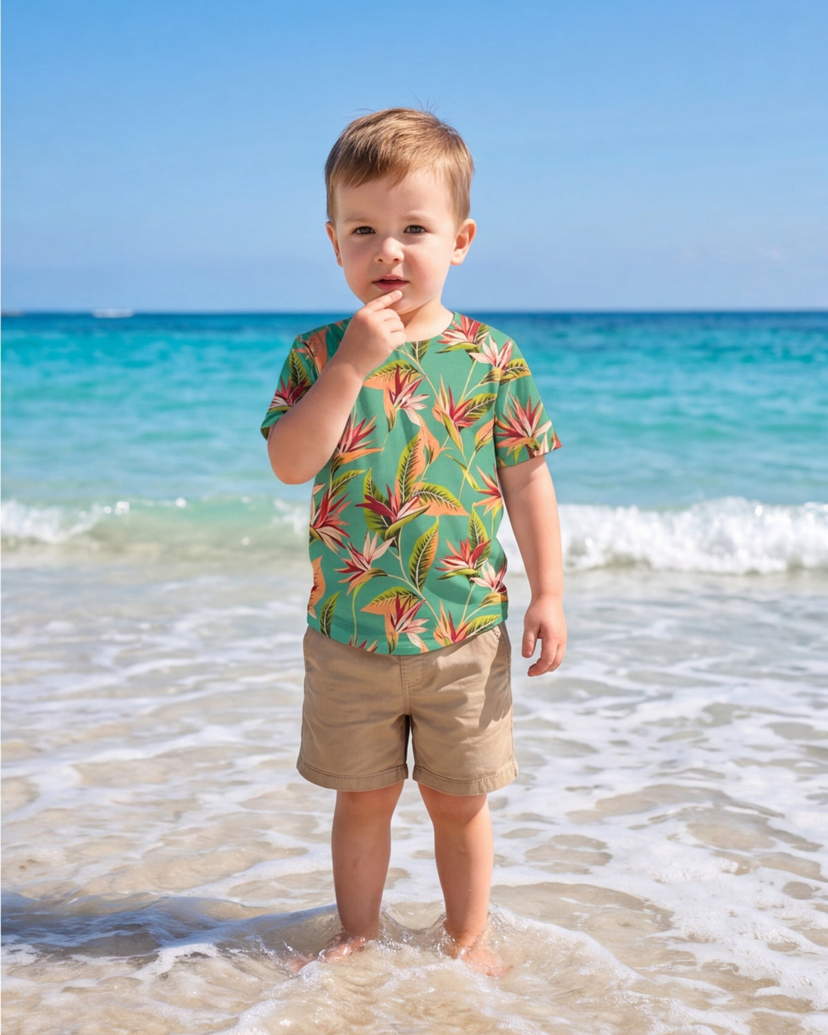 Childs Hawaiian Tee - Tropical Melody