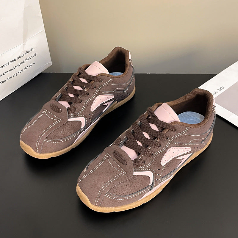 Contrast Flat Sneakers