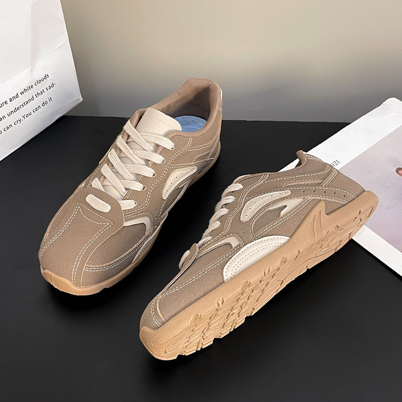 Contrast Flat Sneakers