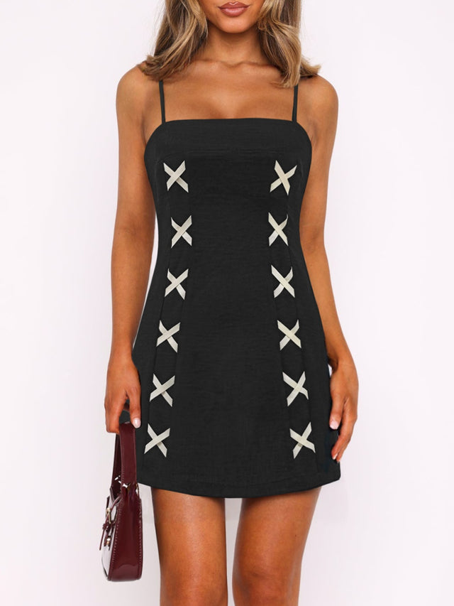 Contrast Mini Cami Dress.