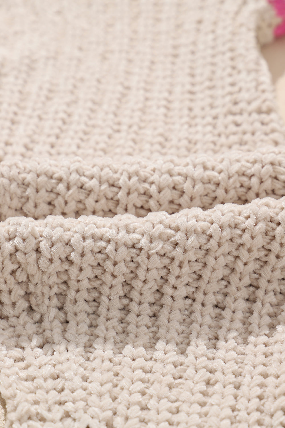 Contrast tied open front cardigan.
