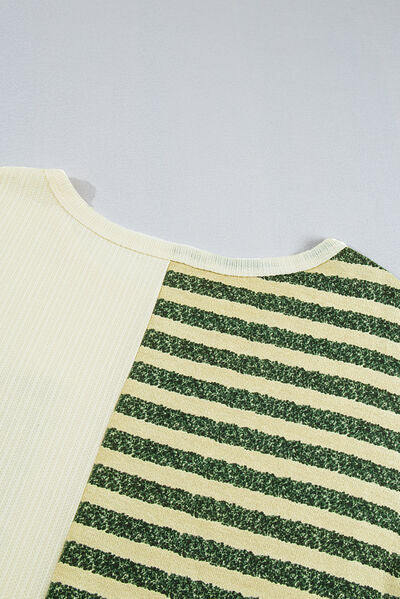 Cotton Bleu by Nu Lab Plaid Contrast Short Sleeve T-Shirt