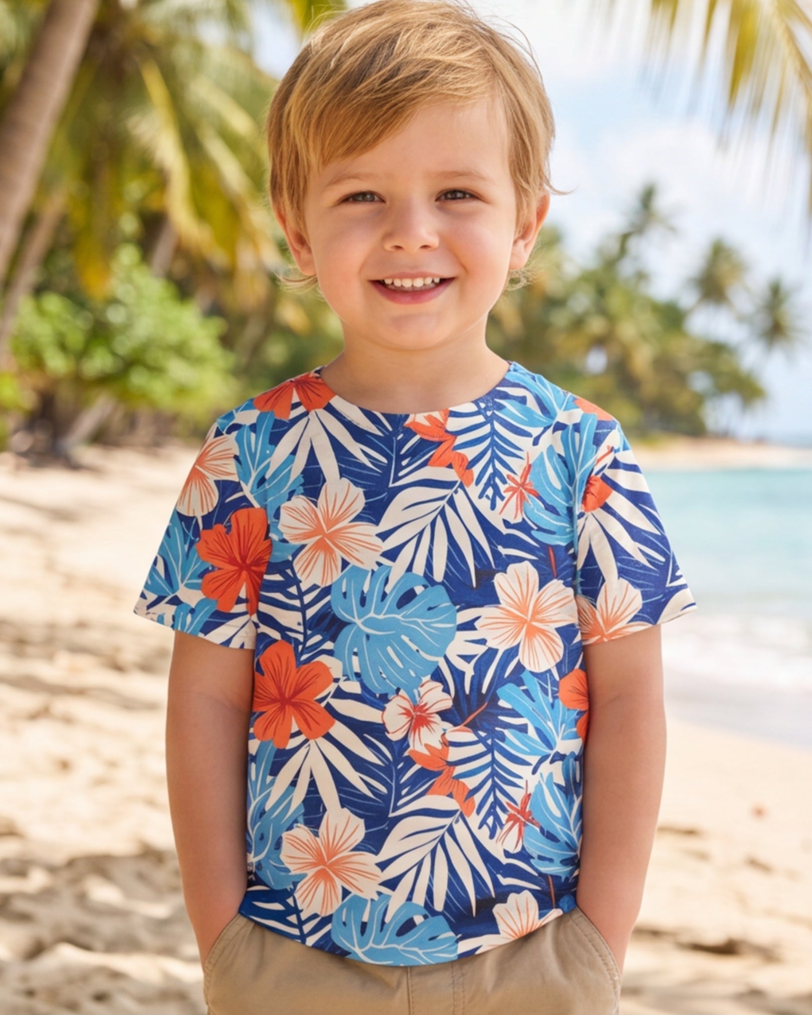 Childs Hawaiian Tee - Island Oasis