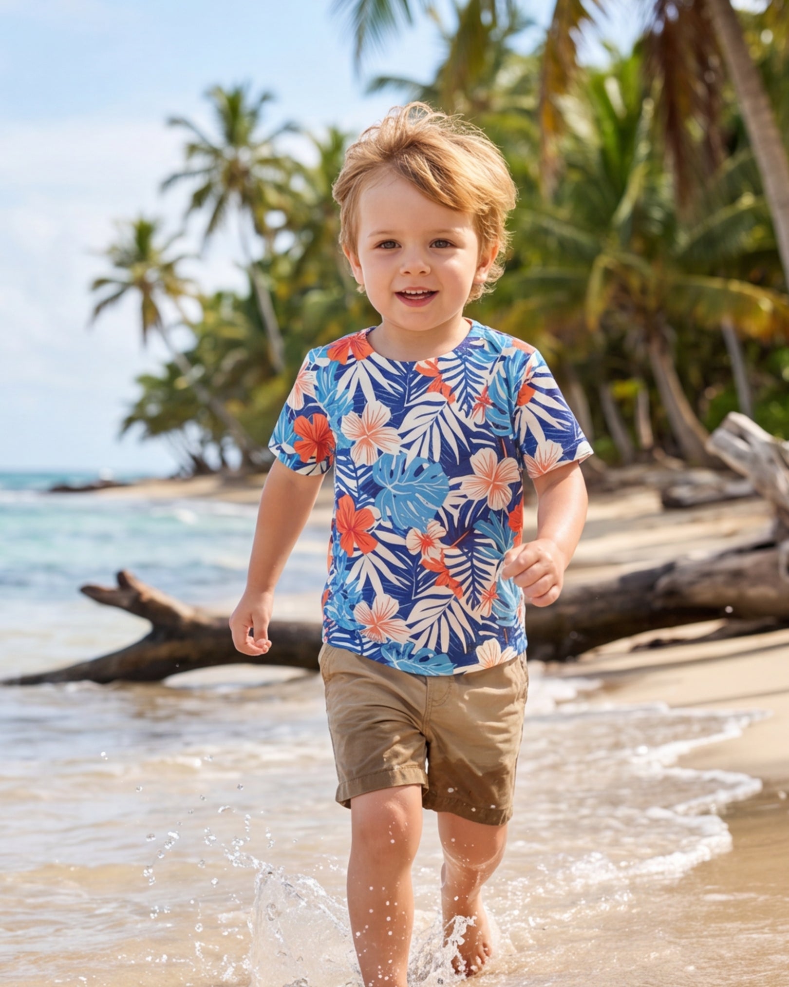 Childs Hawaiian Tee - Island Oasis