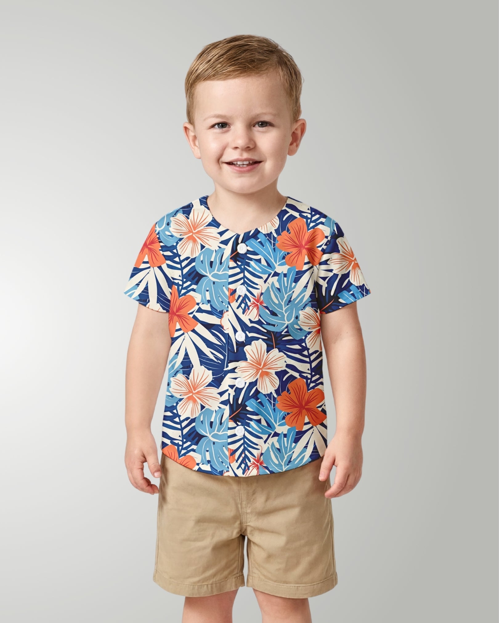 Childs Button Jersey - Island Oasis