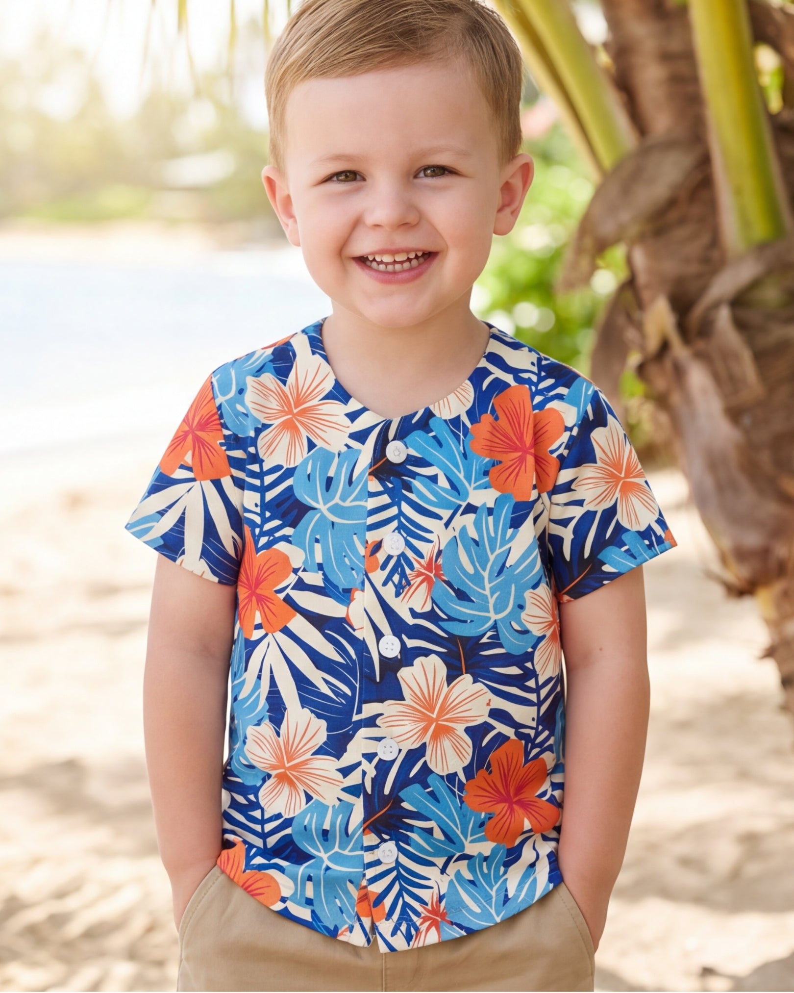 Childs Button Jersey - Island Oasis
