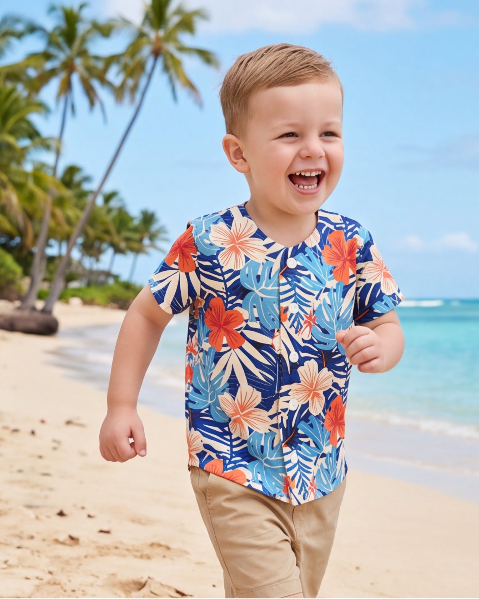 Childs Button Jersey - Island Oasis