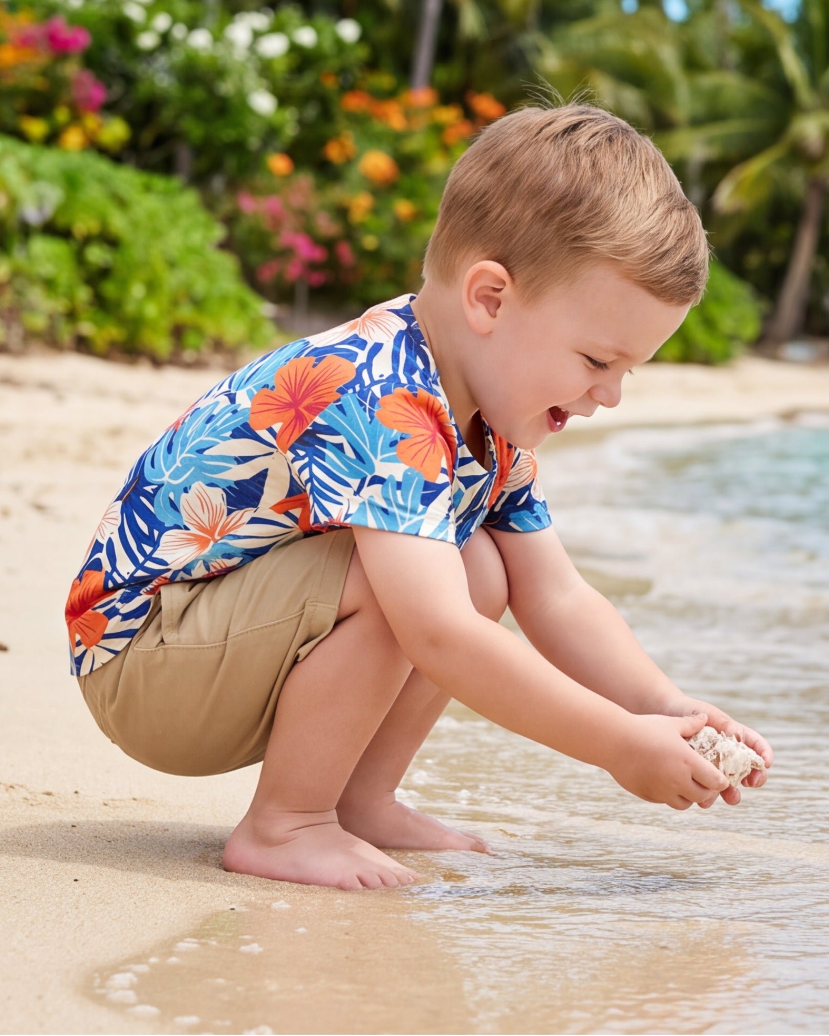 Childs Button Jersey - Island Oasis