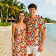 Matching Couples Outfits - Orange Hawaiian III