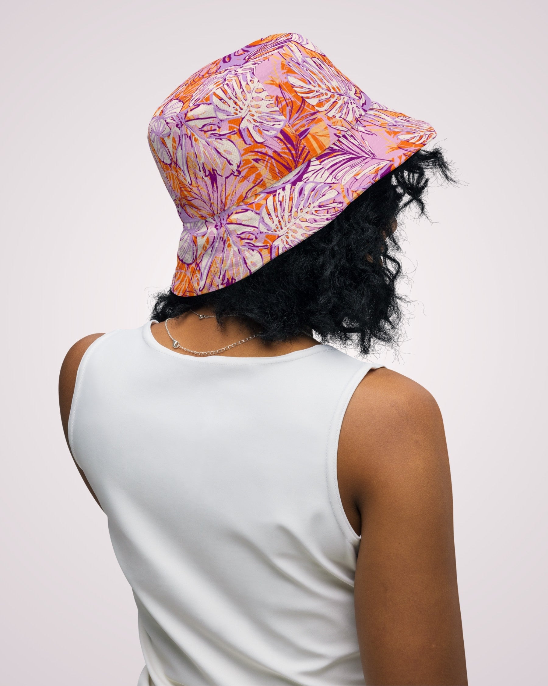Reversible Bucket Hat - Hawaiian Tropical VII