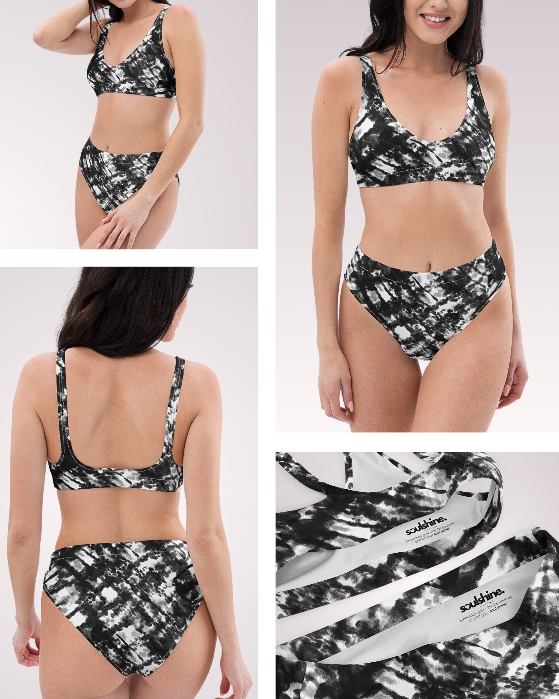 High Waist Bikini - Grunge I