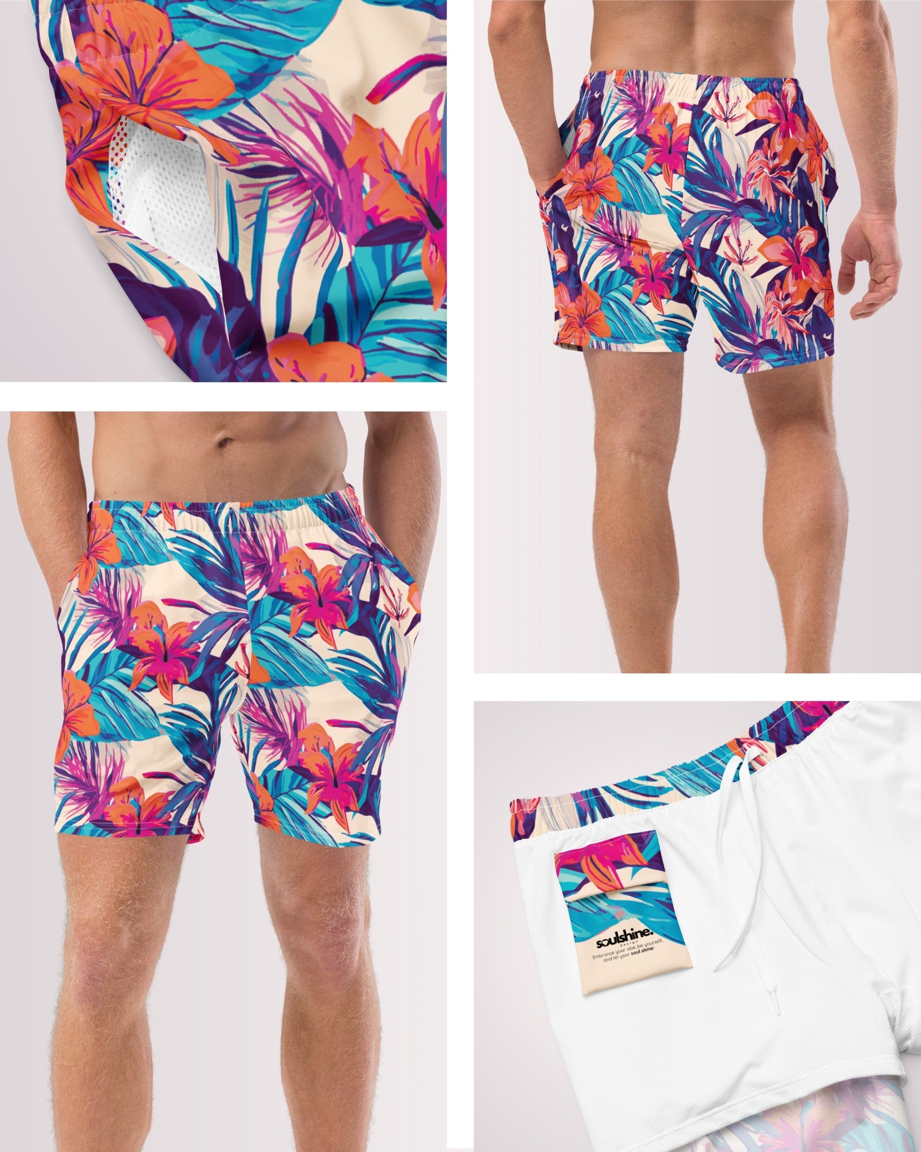 Mens Swim Trunks - Hawaiian Tropix VIII