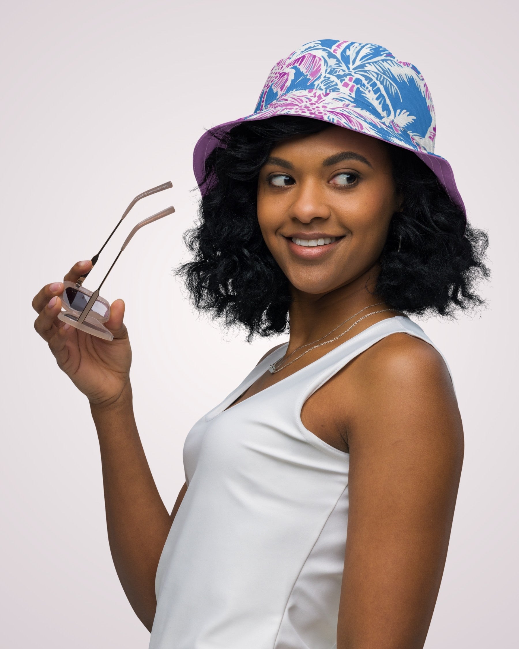 Reversible Bucket Hat - The Palms I