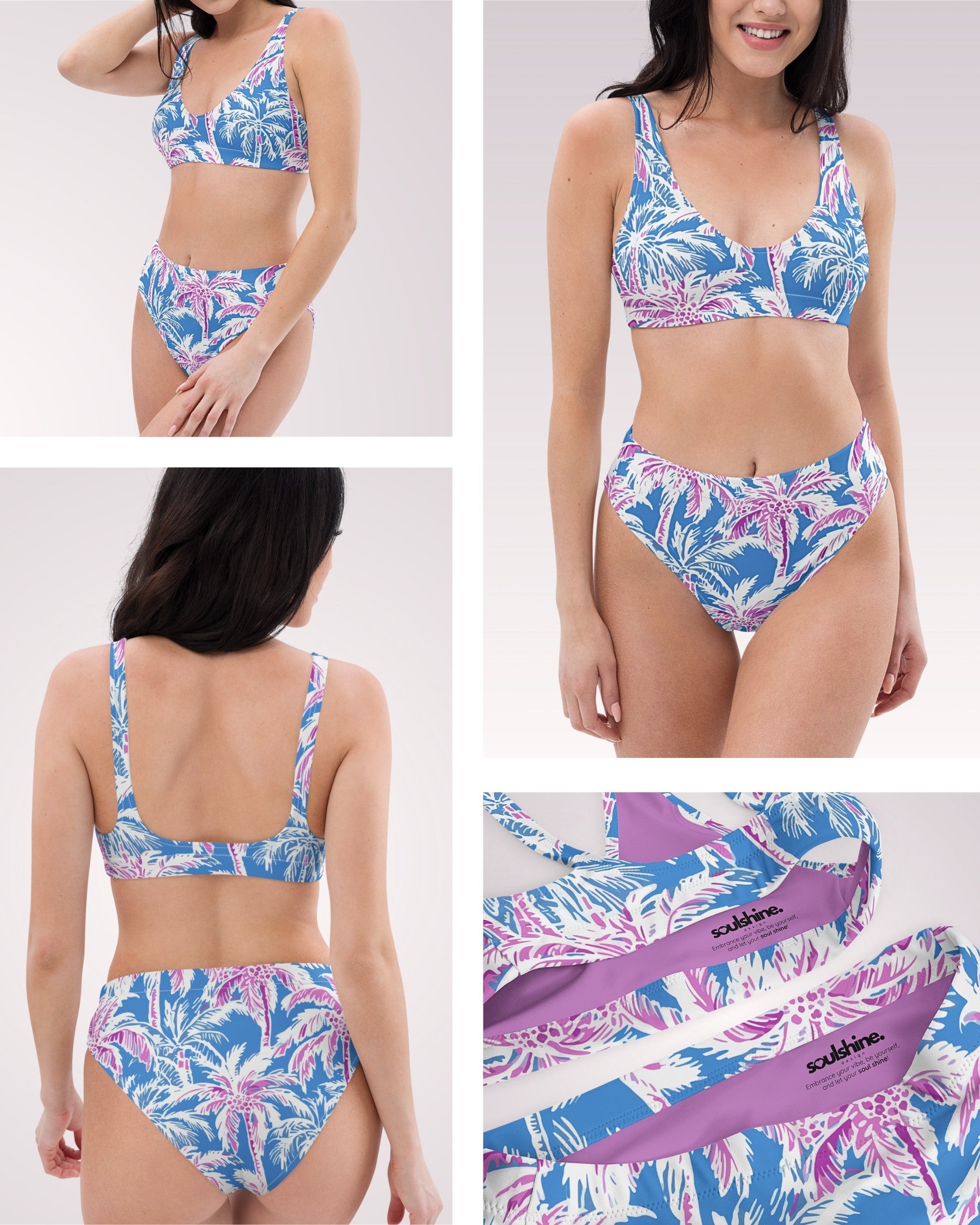 High Waist Bikini - The Palms I
