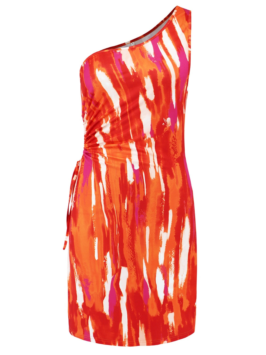 Cutout Printed Sleeveless Mini Dress.