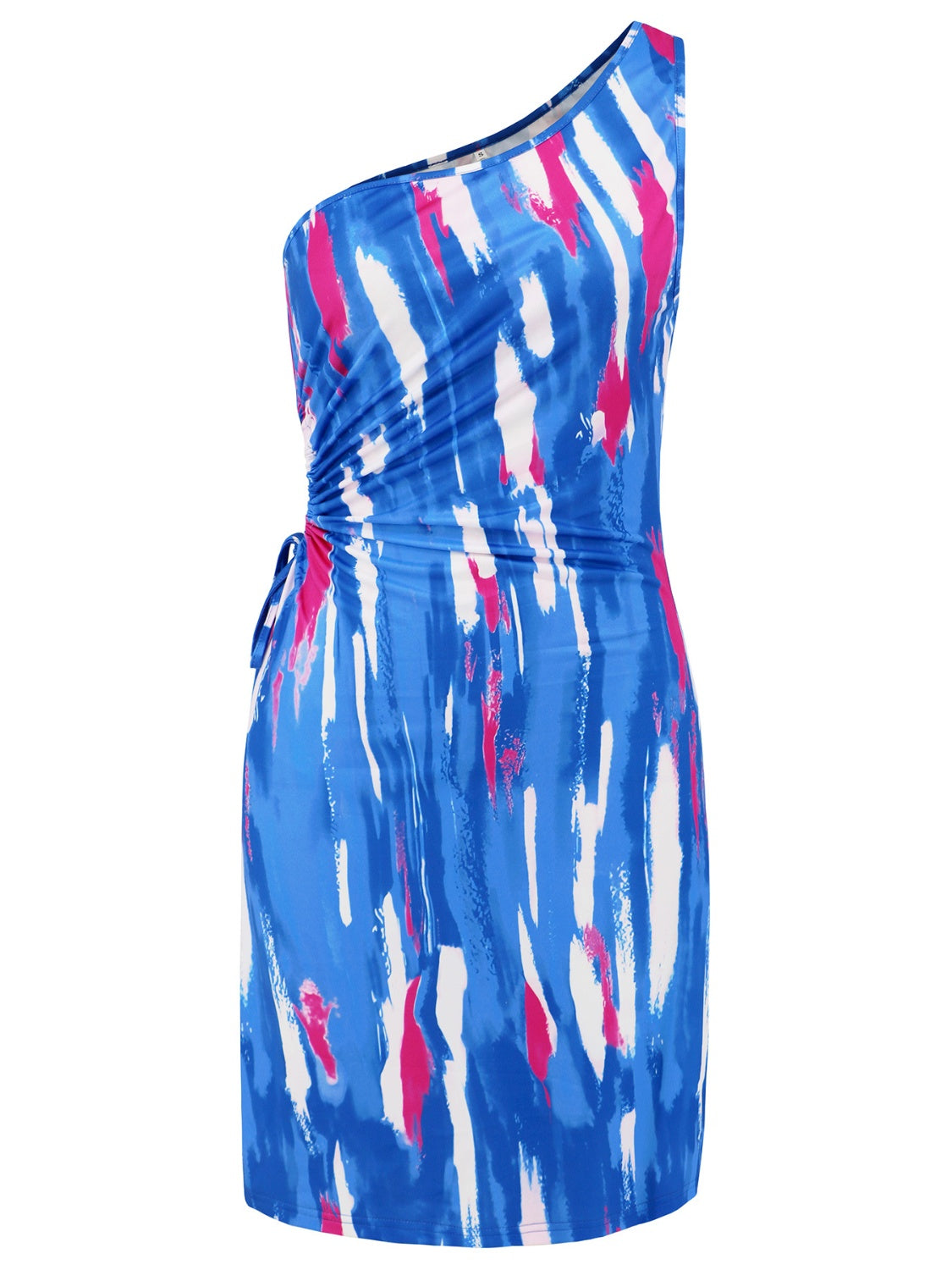 Cutout Printed Sleeveless Mini Dress.