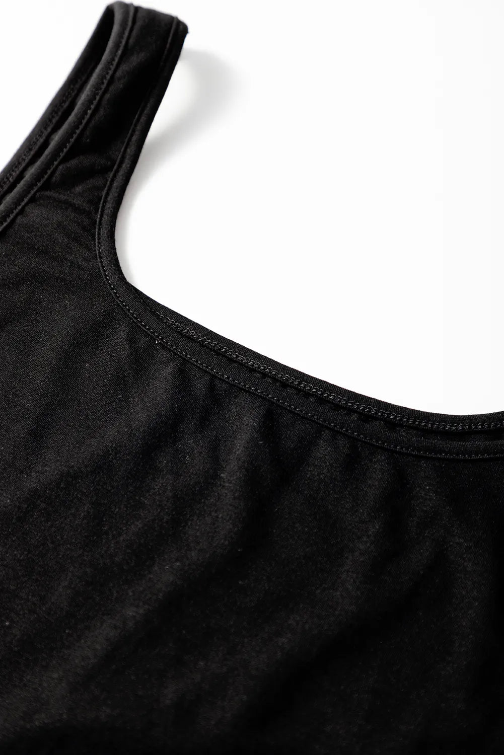 Cutout Scoop Neck Wide Strap Jumpsuit.