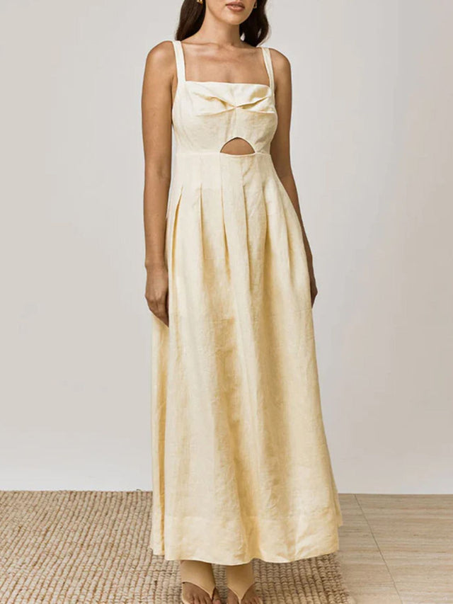 Devine Cutout Square Neck Cami Dress.