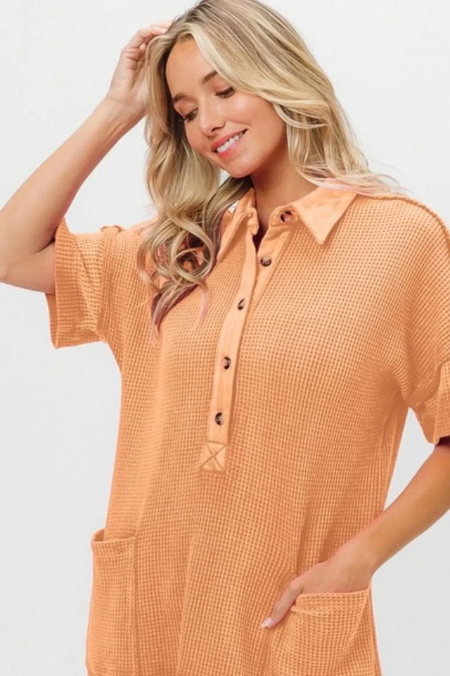 Bibi Dip Dye Mineral Washed Knit Dress.