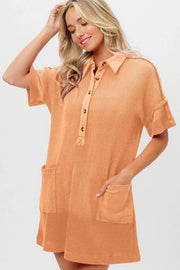 Bibi Dip Dye Mineral Washed Knit Dress.