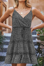 Ditsy Floral Spaghetti Strap Mini Dress.
